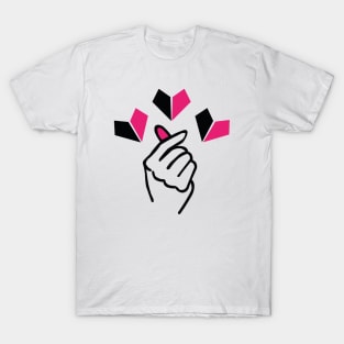 Korean heart symbol from Kpop culture T-Shirt